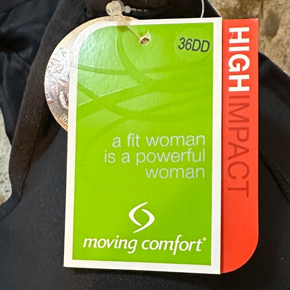 Moving Comfort Black Sports Bra NWT - Picture 3 of 5